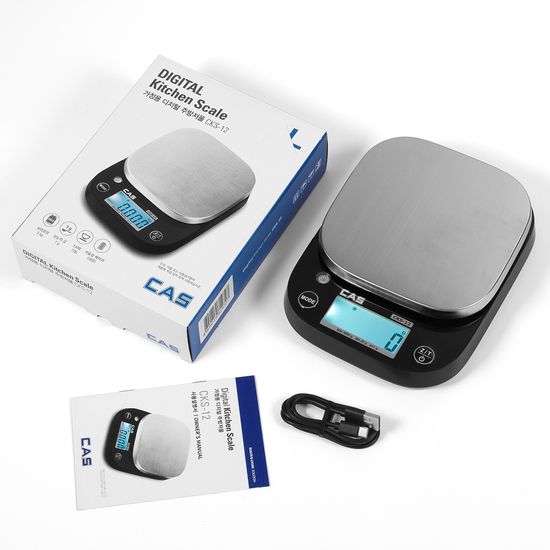 카스 5kg 충전식 디지털 주방저울(전자저울) CKS-12