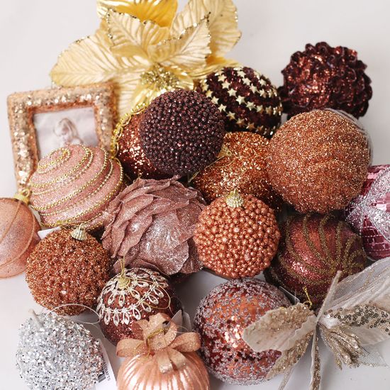 [도토로] 트리 장식볼 랜덤박스 오너먼트 10p(브론즈)