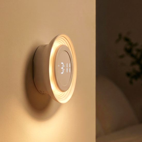 노바 링 라이트 무드등 시계 온도계 센서등 침실 조명