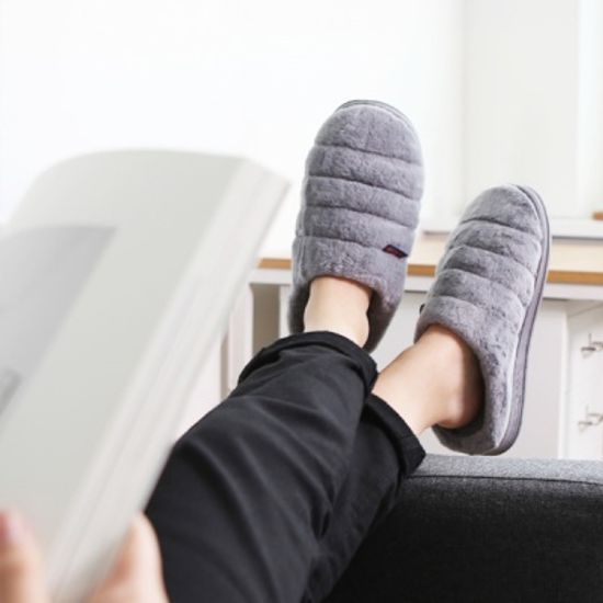 극세사 보온 쿠션 슬리퍼 (6color)