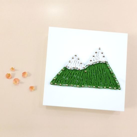 꼬마 산 스트링아트 만들기 패키지 DIY