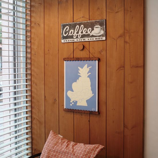 둥근 우드행잉 액자 _ Round wood hanging frame