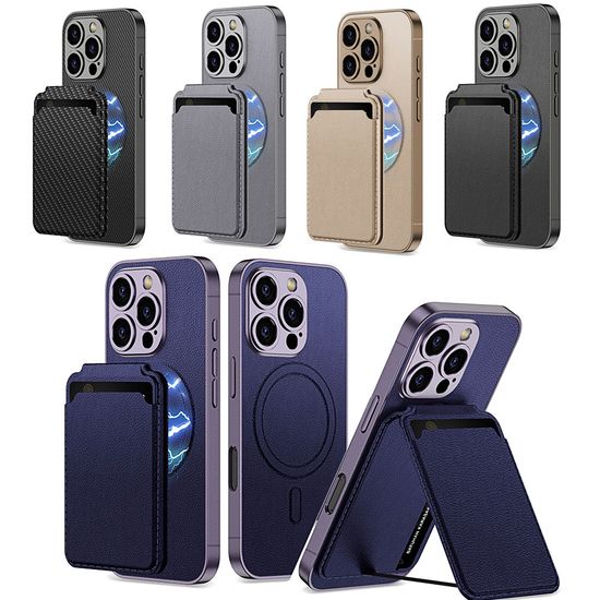 아이폰16 프로 맥스 카드 지갑 가죽 맥세이프 케이스