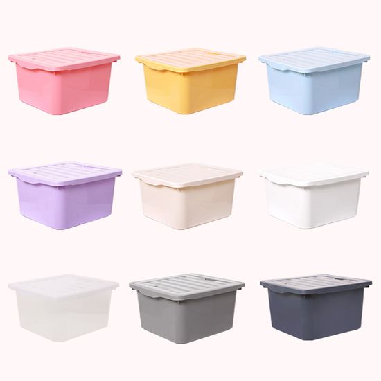 레브 옷 수납 리빙박스 L 4P 투명 뚜껑 팬트리 정리함