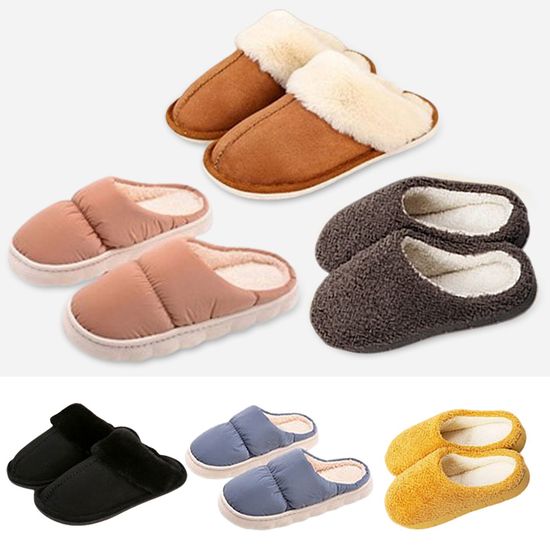 포근하고 따뜻한 겨울 털 방한 사무실화 슬리퍼 3종