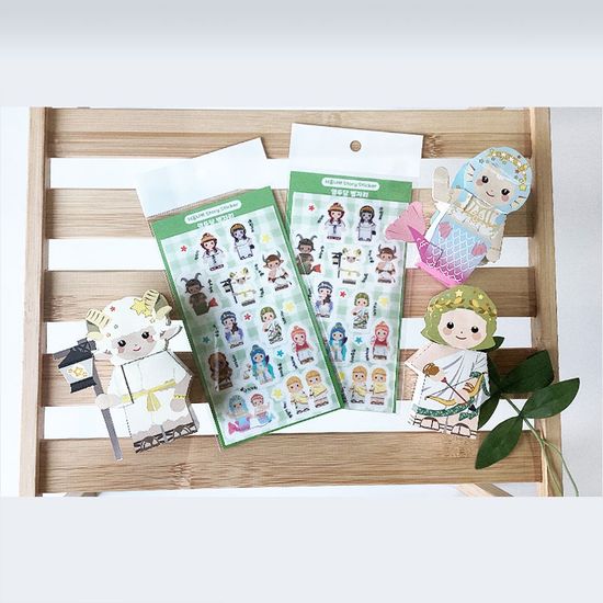 열두달별자리SET(스티커 + 페이퍼토이12종)