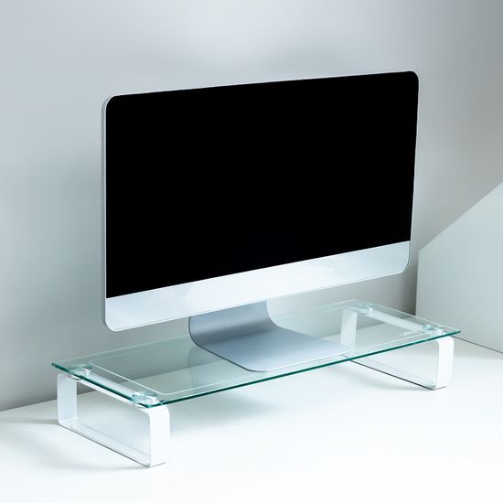 레토 강화유리 모니터 받침대 LMS-G01