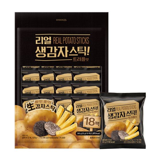 스낵24 리얼생감자스틱 트러플맛 감자스낵 360g 1봉