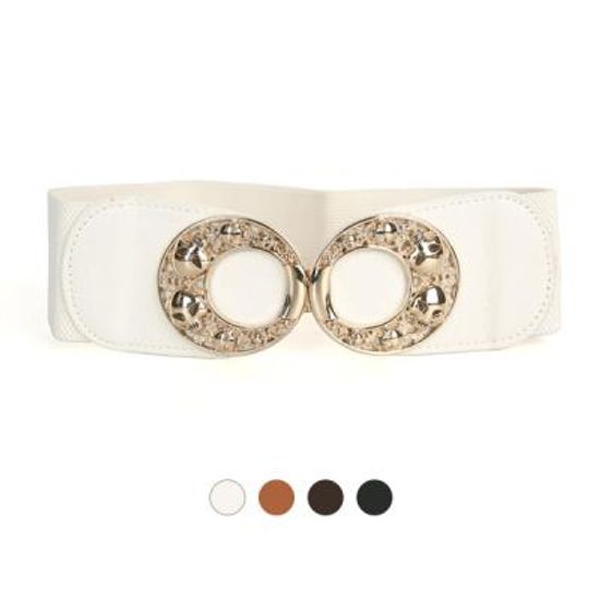 [디꾸보]스컬 장식 타원 버클 밴딩벨트 DCB-ST747