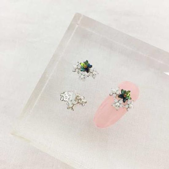 Woman bonita nailparts 큐빅메탈 스타플라워 1개