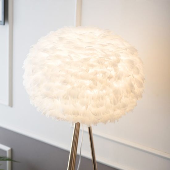 플루마 깃털조명 장스탠드 화이트/램프포함