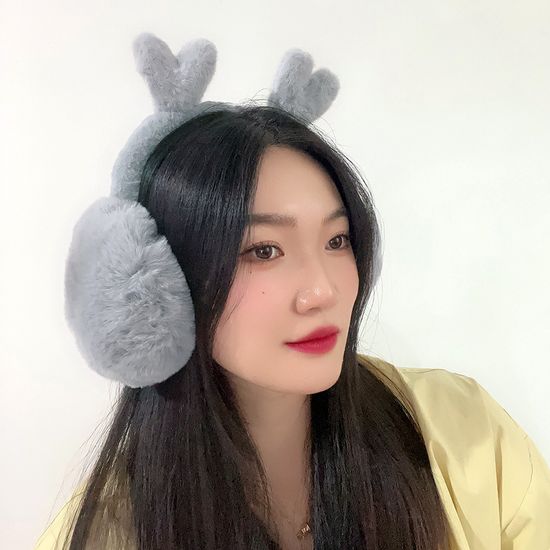하트퐁퐁 퍼 귀마개 보온귀덮개 접이식귀마개