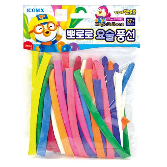 아이코닉스 뽀로로 요술풍선 26cm 20개입(WD65B49)