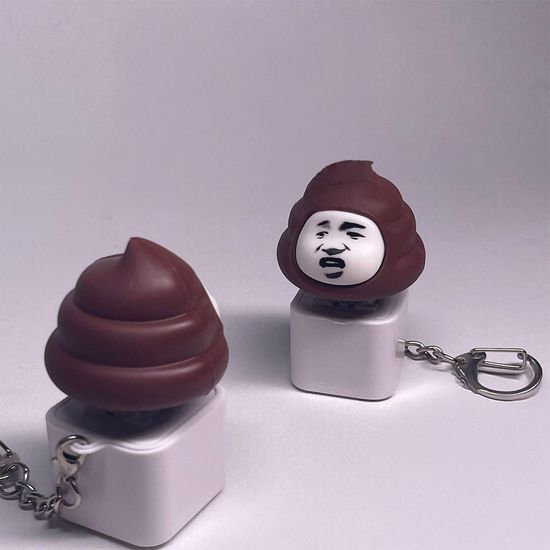 귀여운 캐릭터 인형 LED 딸깍이 키링 열쇠고리 키홀더