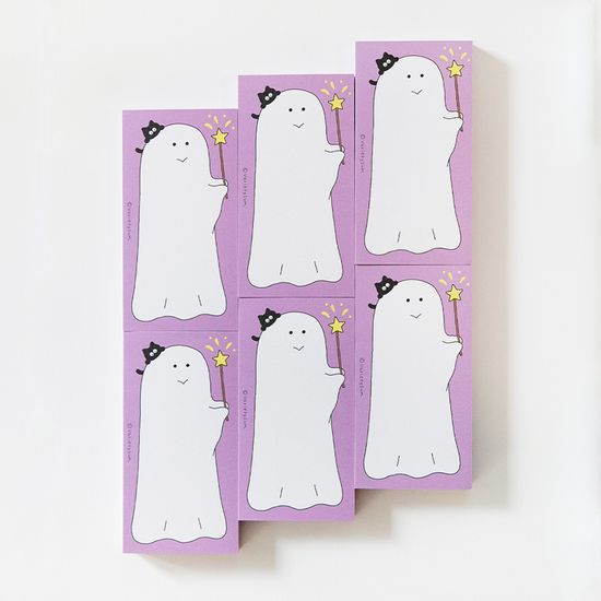 [버숨] 길쭉 떡메모지 유령