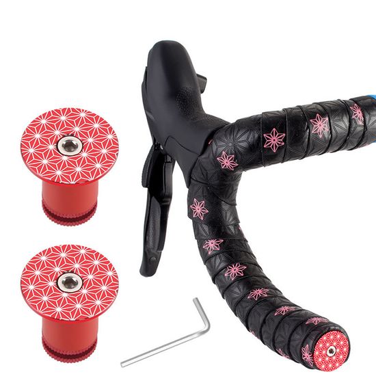 PH 로드 자전거 알루미늄 핸들바 캡 2개세트