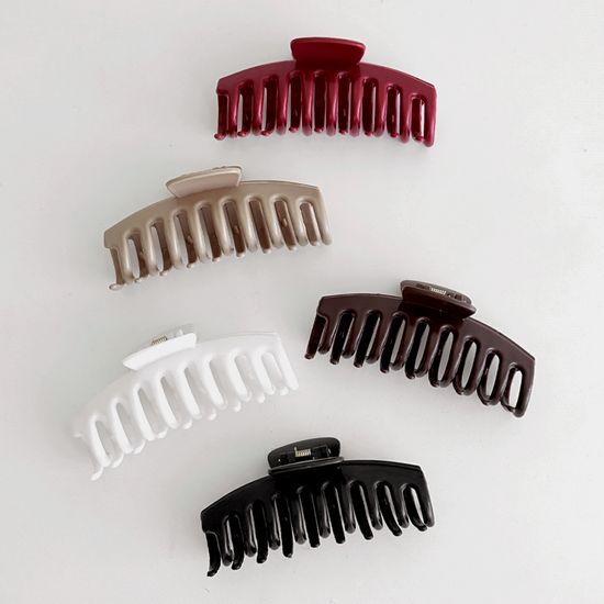 [1+1] 실리콘 헤어 집게핀 2TYPE