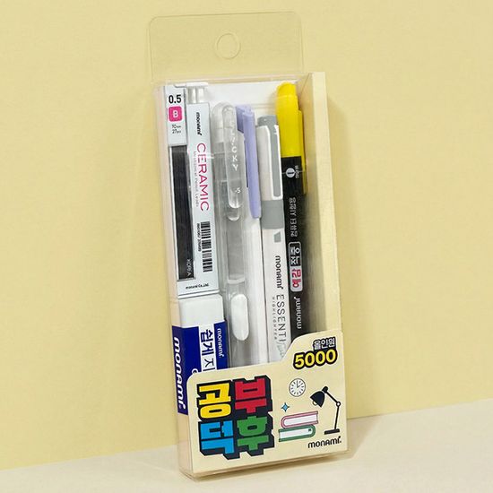 [모나미] 공부덕후 올인원 5000 필기구 세트
