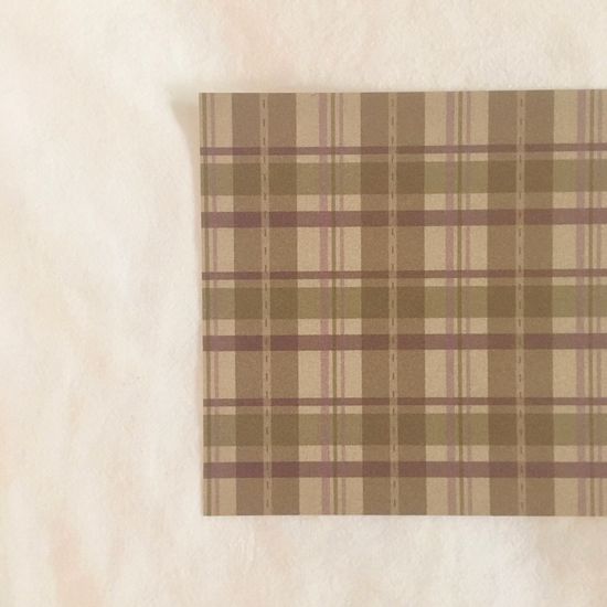 체크 패브릭 엽서 Check Fabric Postcard