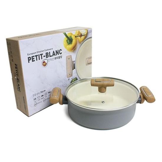 [매직쉐프] 인덕션 쁘띠블랑 전골 냄비 (24cm)