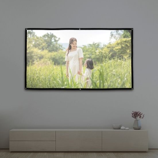 이동형 빔프로젝터 스크린(203x115cm) 걸이형스크린