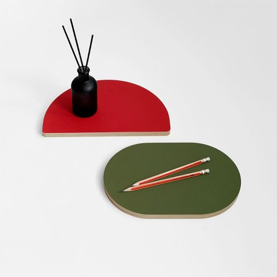 자작나무 우드 트레이 perky round (4colors)