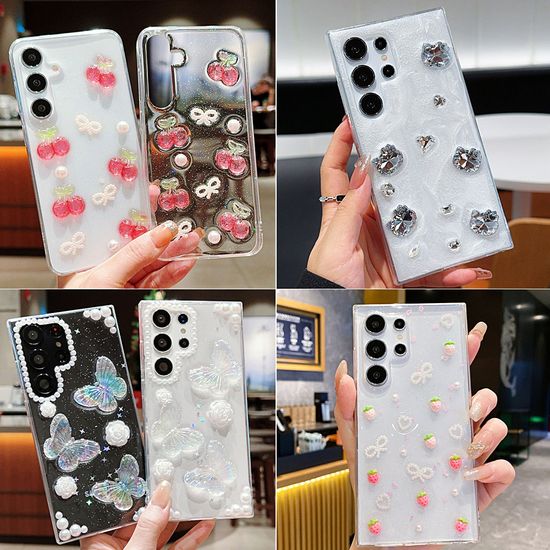 갤럭시 a24 25 a15 a16 나비 고양이 리본 레진 케이스