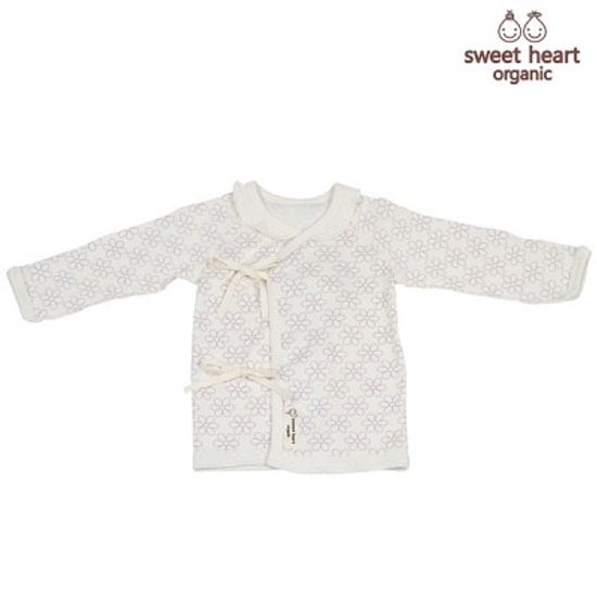 [신생아용]오가닉 라인꽃 배냇저고리