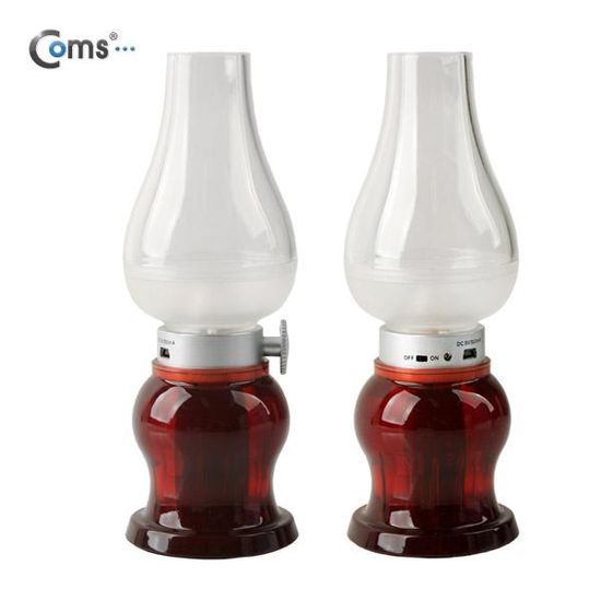 USB 램프 호롱불 호야등  Red 충전식 LED