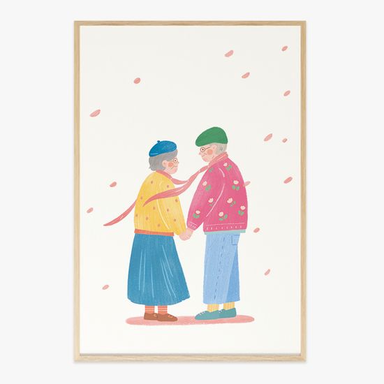 봄, 슬슬 작가 인테리어 거실 그림 액자