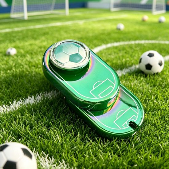 메탈 축구 피젯 스피너 회전 롤링 슬라이더 키링 토이