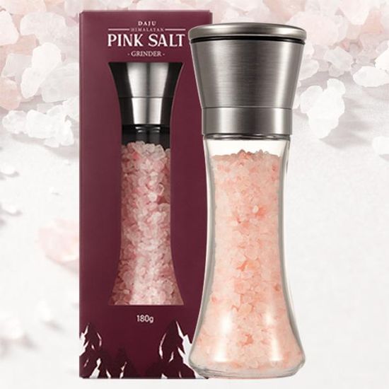 히말라야 핑크 소금 스텐레스 그라인더 180g, 솔트