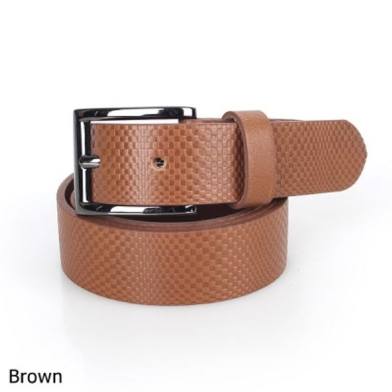 [디꾸보]사각 블랙버클 댄디 남성 가죽벨트 M-GB341R