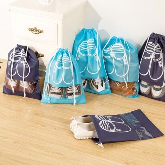 부직포 신발주머니/신발파우치/여행용파우치/실내화[W