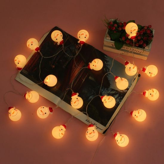 [도토로] 20구 LED 눈사람 가랜드 전구 (3M)