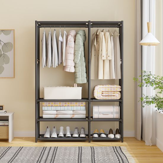 시스템 선반 옷걸이 수납 행거 스탠드 옷장 철제 헹거