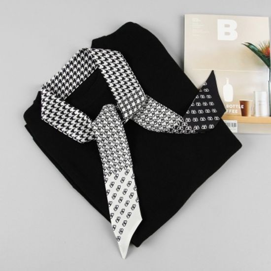 [베네]플라이 하운투스 실크 롱 타이스카프