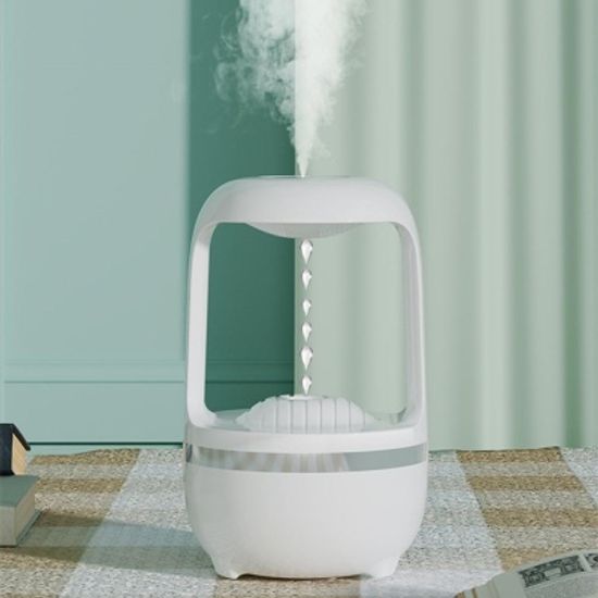 대용량 초음파 무중력 가습기 물방울 역류 인테리어조명 500ml