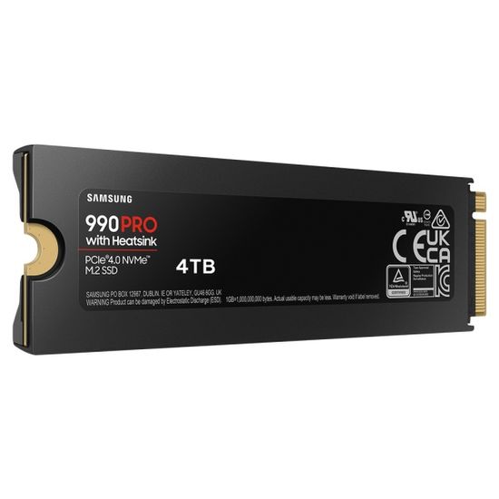 삼성전자 990 PRO 히트싱크 NVMe SSD 4TB MZ-V9P4T0CW