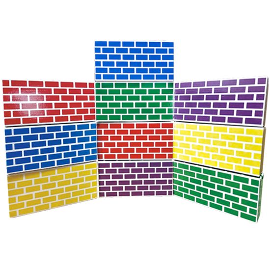 컬러 종이벽돌 10pcs