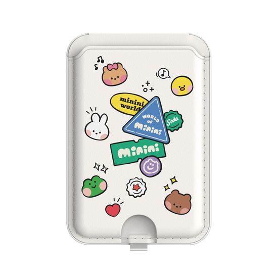 라인프렌즈 미니니 맥세이프 카드 지갑 스탠드