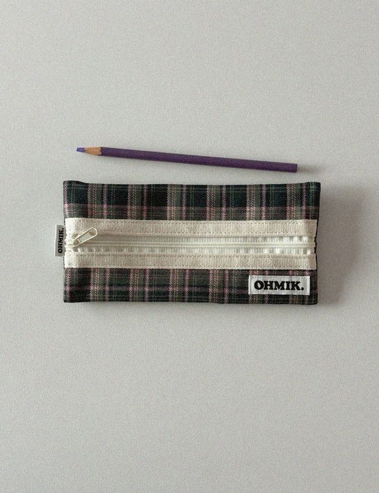 Pencil Pouch - Green Pink [004]