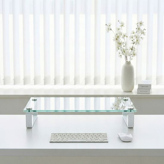 레토 강화유리 모니터 받침대 LMS-G01