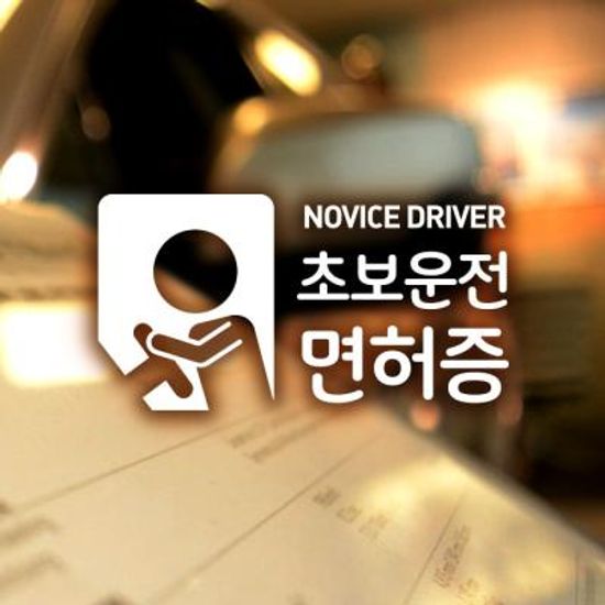 18D30 픽토초보운전면허증 화이트