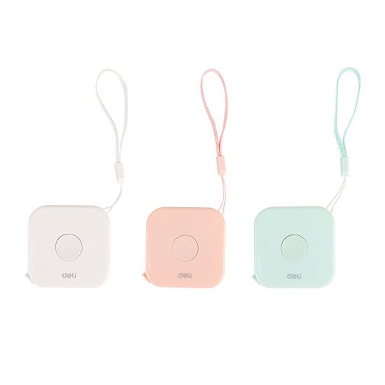 델리 파스텔 휴대용 미니 줄자 2m