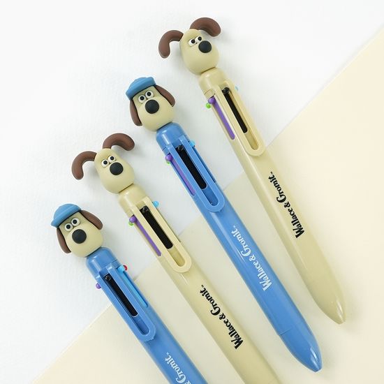 월레스와그로밋 정품 6색 그로밋 피규어 볼펜 캐릭터