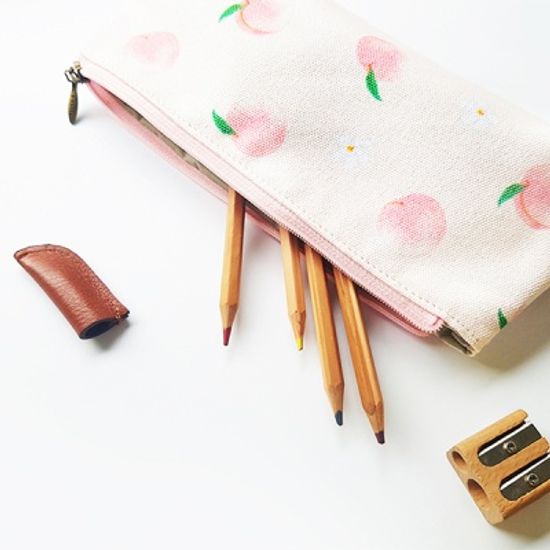 PEACH PENCIL CASE