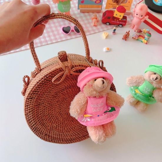수영복 튜브 곰돌이 인형 키링