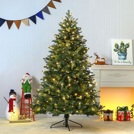 [도토로] 180cm 전나무 혼합 트리+100구 LED 웜색전구