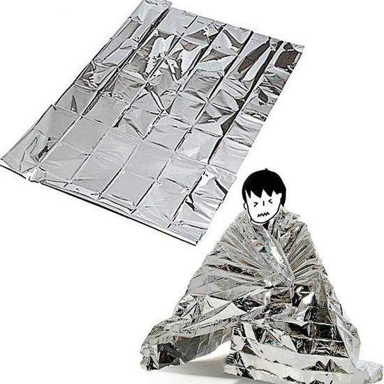 [와인앤쿡]레저 캠핑 은박 비상담요(중형) 1개